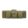 BULLDOG CASES Deluxe Single Tactical Rifle Case 36" grønn har et glidelåslomme for riflen, justerbare Velcro-stropper, og MOLLE-kompatible lommer for ekstra tilbehør.