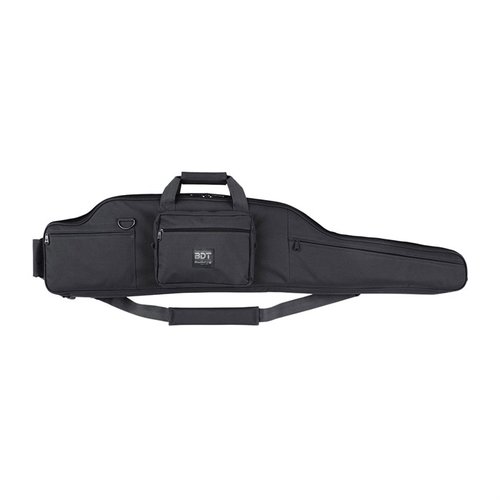 BDT TACTICAL LONG-RANGE RIFLE CASE har en slitesterk 600 denier vannavstøtende ytre, varmebestandig polstret innside, og plass til rifler opptil 52,5".