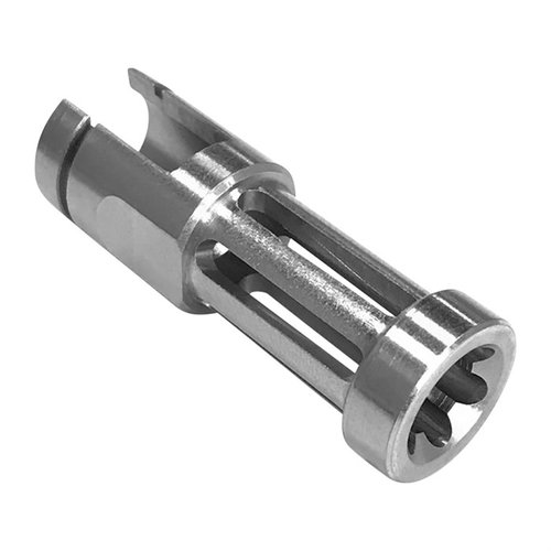 Denne flash hideren passer enkelt på standard 10/22® rifleløp og sikres med en enkelt settskruer, uten behov for gunsmithing.
