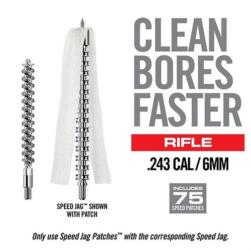 BORE-MAX SPEED CLEAN UPGRADE SET gir maksimal skrubbing med høy bristle tetthet, langvarige børster og effektivt Speed Jag-system for raskere rengjøring av løpet.