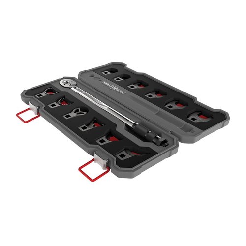 MASTER-FIT AR-15 CROWFOOT WRENCH SET gir presis passform for MIL-SPEC og free-float barrel nuts, med titanbehandlet rustfritt stål for solid grep og kontroll.