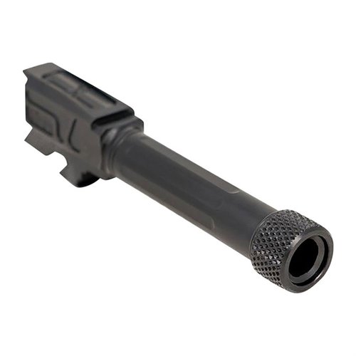 Faxon Match 9mm Luger løp til Glock® 43/43X er laget av 416-R rustfritt stål, med svart nitridebehandling for økt holdbarhet og bedre presisjon.