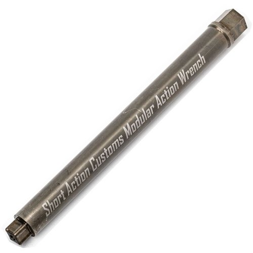 MODULAR ACTION WRENCH BODY fra SHORT ACTION CUSTOMS er laget av 4140 Alloy Steel, tilbyr raskt bytte av hoder og har livstidsgaranti mot produksjonsfeil.