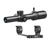 Swampfox Arrowhead 1-6X24mm SFP har låsbare turreter, opplyste retikler, og et klart synsfelt, perfekt for selvforsvar og tjenestebruks.