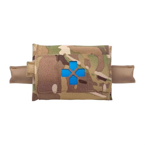 Micro Trauma Kit NOW! er en kompakt og lett tilgjengelig førstehjelpspakke med essensielle medisinske forsyninger, perfekt for hverdag og nødsituasjoner.