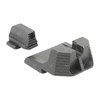 Strike Iron Sights (Suppressor Height) gir en optimal sikteopplevelse med co-witness for rødpunkt, designet for å redusere gjenskinn og forbedre fokus.