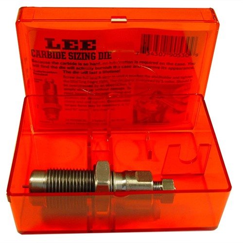 Lee Carbide Full Length Sizing Dies er ideelle for straight wall patroner, krever ingen smøring og varer livet ut.