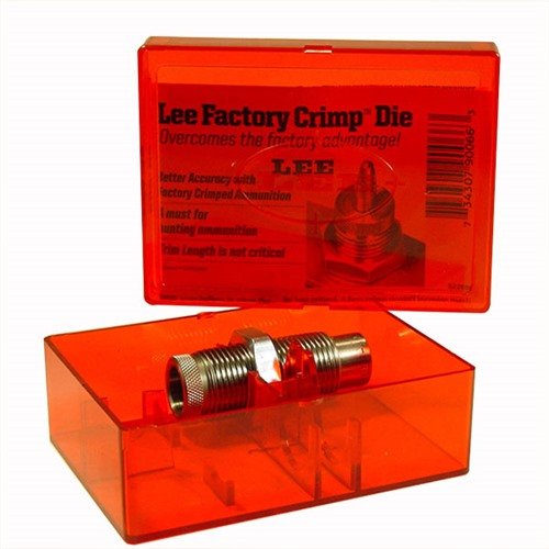 LEE Carbide Factory Crimp Die gir en pålitelig og effektiv crimping av .32 S&W LG patroner, uten behov for case lube og med rask justering av crimp styrke.