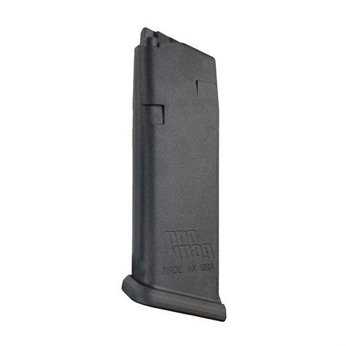 .45ACP magasin for Glock® 21 med 13 skudd, laget av DuPont™ Zytel® polymer, med stålinnsats og fjær i varmebehandlet kromsilisium. Laget i USA.