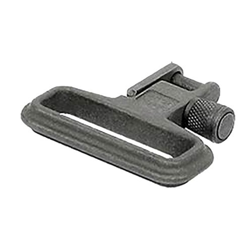 Midwest Industries AR-15 Heavy Duty Sling Swivel er laget av stål, passer til tradisjonelle sling stud baser, og har en låsbar knurling for ekstra sikkerhet.