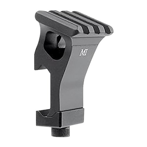 Midwest Industries R22.5 Offset Rail gir mulighet for offset posisjonering av lys, lasere eller jernsigter, laget av lett 6061 aluminium med livstidsgaranti.