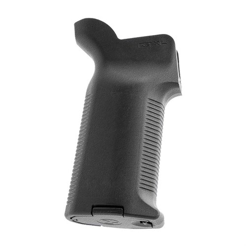 Magpul K2-XL grep gir overlegen kontroll og komfort for store hender, med vertikal vinkel og Trapezoidal Surface Projections for bedre grep i tøffe forhold.