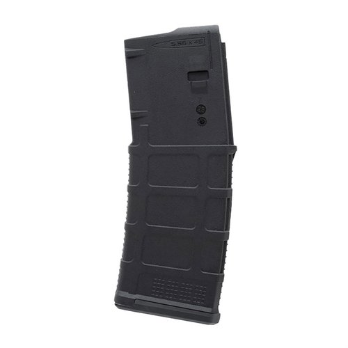Magpul PMAG 10/30 gir 10 skudd i en full størrelse AR-15 magasin, med solid grep, forbedret bolt catch og unik låseplate for sikkerhet.