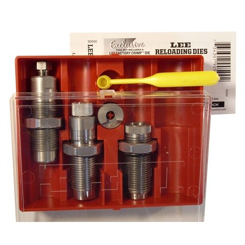 PACESETTER 3-DIE SET for 7.62X54R inkluderer Full Length Sizing Die, Bullet Seating Die, Factory Crimp Die og mer, og passer til alle 7/8"-14 reloading presses.