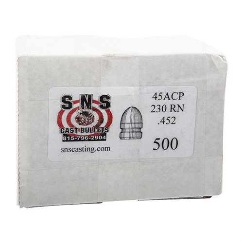 Kjøp ROUND NOSE .45 CALIBER CAST LEAD RN PISTOL BULLETS! ✨ Perfekte kuler med 230gr for presisjon og ytelse. 500/BOX.