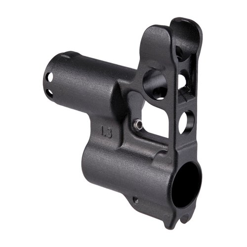 GAS BLOCK COMBO UTEN DETENT HOLE fra JMAC CUSTOMS gir justerbar ytelse og enkel installasjon, perfekt for tilpasning av ditt våpen.