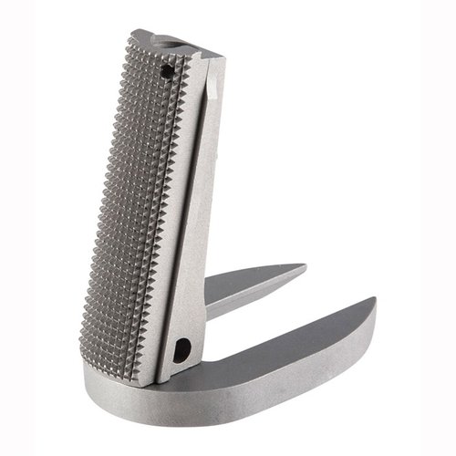 Fusion Firearms 1911 Checkered Mainspring housing MagWell i rustfritt stål gir topp kvalitet, flott design og passer til både full size og commander 1911 pistoler.