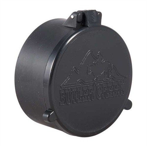 FLIP-OPEN OBJECTIVE LENS COVERS fra BUTLER CREEK beskytter linsene dine mot skader fra vær, støv og fuktighet, og åpnes enkelt med fingertrykk.