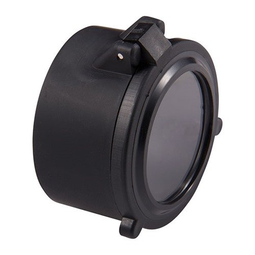 BLIZZARD SCOPE LENS COVERS gir rask tilgang til sikte med fjærbelastede lokk som åpnes enkelt. Slagfast polymer holder linsene tørre og klare under dårlig vær.