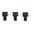 BRADLEY GUNSIGHT METRIC BEAD, 1/8" 3MM TPI, 3-PAK
