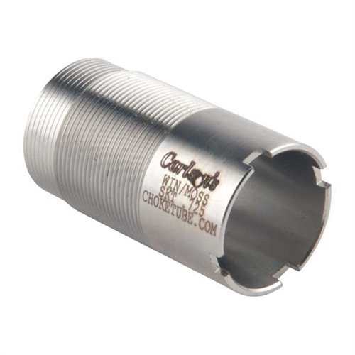 Carlsons 12GAUGE WIN-CHOKE choke tubes i rustfritt stål gir presisjon og holdbarhet, kompatible med flere våpen og egnet for magnum og stålprosjektiler.
