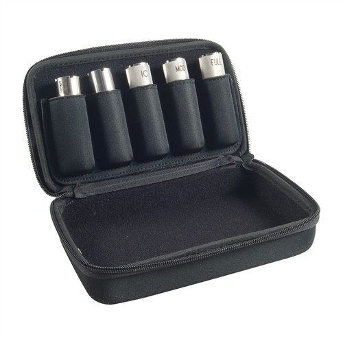 CHOKE TUBE CARRY CASE fra CARLSONS gir overlegen beskyttelse til dine choke tubes med EVA-moldet skum, ripebestandig fôr og plass til 5 choke tubes.
