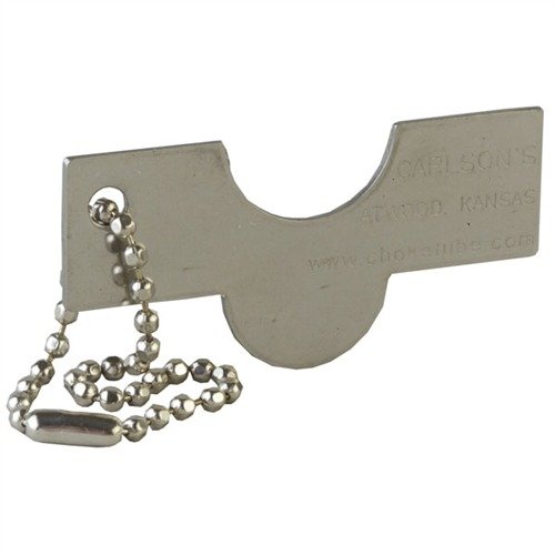 Carlsons Universal Choke Tube Wrench er lett og enkel å bruke, laget av rustfritt stål, og passer nesten alle choke tube-spalter. Inkluderer nøkkelring.