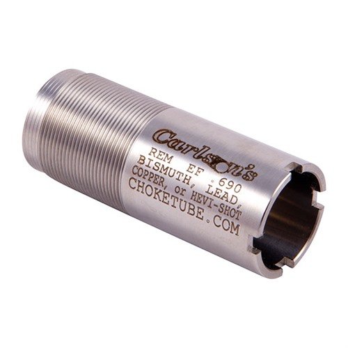 Carlsons 12GA REM-CHOKE choke tubes i rustfritt stål gir presisjon og holdbarhet, kompatible med magnum og stålprosjektiler for optimal ytelse.