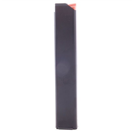 AR-15 magasin 9mm 32RD i stål med svart finish gir pålitelig ytelse og holdbarhet, perfekt for AR-15 Carbine. Optimal kapasitet for skyttere.