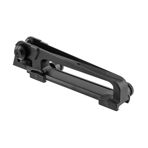 Genuine Colt M4/A4 Carry Handle med Mil-Spec bakre sikte, justerbar opp til 600 meter, enkel festing til Picatinny, robust aluminium og stål.