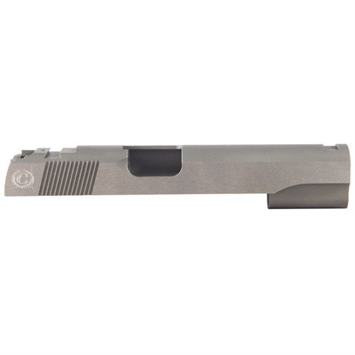 Caspian 1911-skyvedeler i karbonstål gir eksepsjonell styrke, presise toleranser og et matt finish, perfekt for tilpasning til ditt valg av ramme.
