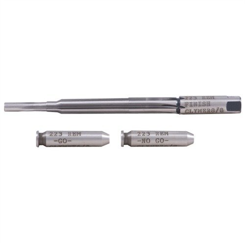 .223 Chamber Reaming Kit fra CLYMER gir presisjonsverktøy for sikker og nøyaktig kammering, inkludert finish reamer og headspace gauge for optimal passform.