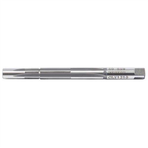 Clymer Pistol Chambering Reamers i M-7 High-Speed Steel gir presise kammer for .40 S&W med lang levetid og høy kvalitet, perfekt for profesjonelle gunsmiths.