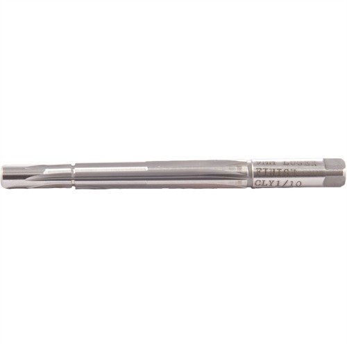 Clymer Pistol Chambering Reamers gir nøyaktige kammer for rimless håndvåpenpatroner, laget av M-7 High-Speed Steel for langvarig bruk og presisjon.