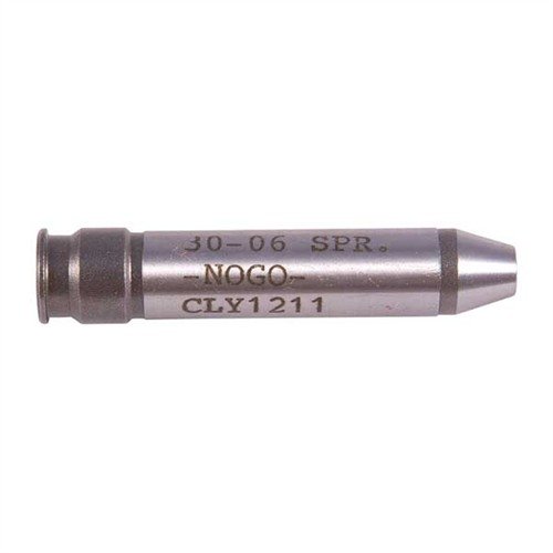 CLYMER No-Go Headspace Gauges sikrer presise målinger for trygg våpenarbeid, laget av herdet stål og tilgjengelig i flere kalibre for allsidighet.