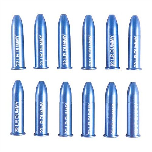 RIMFIRE DUMMY ROUNDS gir trygg testing av våpenfunksjon, eliminerer risiko for utilsiktet avfyring og er ideelle for demonstrasjon og sikkerhetskurs.