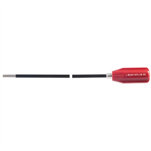 Dewey Copper Eliminator rifle cleaning rods har aluminiumkomponenter som eliminerer falske indikasjoner på kobberfouling, og skader ikke løpet.