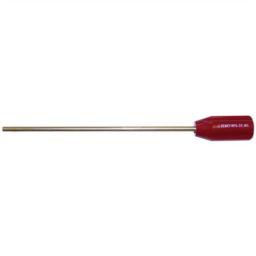 BRASS CHAMBER ROD fra DEWEY gjør rengjøring av kammer raskt og enkelt, med faste, ikke-roterende håndtak og passende lengder for ulike våpen.