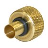 Dewey C-30 Muzzle Guide i maskinert messing med O-ring beskytter riflingen og rengjøringsstengene, holder stangen sentrert uten å skade belegget.