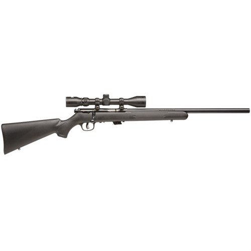 Savage Mark II FVXP 22LR med 21" løp og 4x32 kikkertsikte tilbyr presisjon, pålitelighet og utmerket ytelse for både nybegynnere og erfarne skyttere.