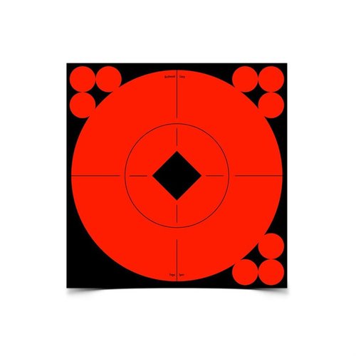 BC 6" Target Spots gir deg selvklebende måltavler i høy kontrast, som gjør det enklere å se treff og forbedre resultatene dine, perfekt for alle skyteformer.