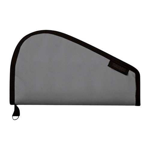 Bulldog Medium Pistol Rug i grå uten håndtak gir utmerket beskyttelse for pistolen din, er slitesterk og lett, perfekt for trygg transport og oppbevaring.