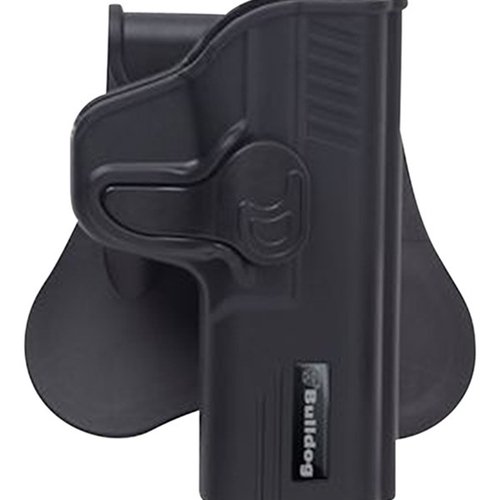 Bulldog Rapid Release Holster for S&W M&P Shield Blk gir rask tilgang og sikkerhet, perfekt for både daglig bruk og konkurranser.