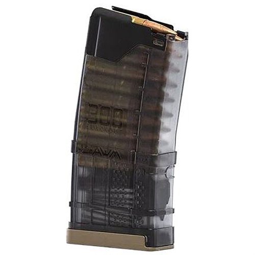 Lancer Magazine 300 Blk 20rd Translucent Smoke gir deg pålitelig ytelse med et robust design og enkel visning av ammunisjonsnivået.