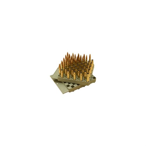 MTM Compact Universal Loading Tray .17 til 30-06 er ideell for effektiv lading av patroner, med plass til flere kalibre og en robust design for enkel bruk.