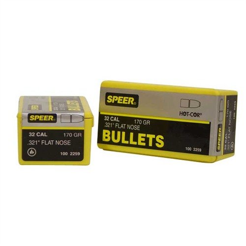 Speer Bullet 321-170-FN tilbyr utmerket presisjon og pålitelighet, perfekt for både jakt og sportsskyting med sin robuste design og høy ytelse.