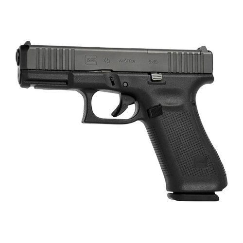 GLOCK 45 MOS kombinerer kompakt design med full størrelse, har Modular Optic System, flared magazine well og nøyaktig GLOCK Marksman Barrel for optimal ytelse.