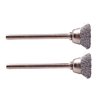 DREMEL #442 WIRE BRUSHER, 2-PAK, små og allsidige stålbørster som effektivt fjerner rust og korrosjon, og polerer metalloverflater med 1⁄8" (3.2mm) skaft.