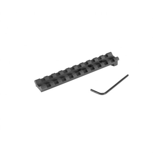 EGW S&W K, L, N Frame Scope Bases gir en enkel Picatinny rail uten boring, laget av lett 6061 T6 aluminium, og passer til Picatinny og Weaver ringene.