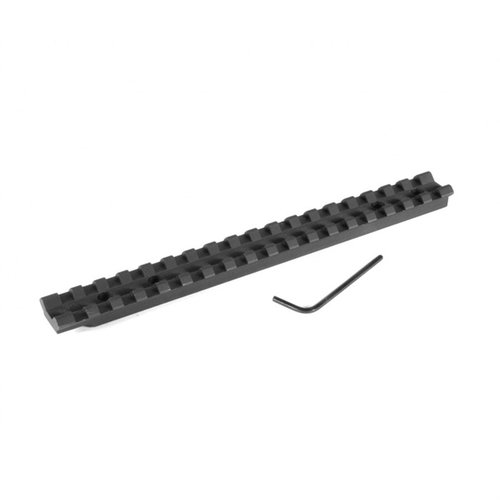 EGW Savage Edge/Axis Scope Bases gir deg en solid Picatinny-skinne uten boring, laget av lett 6061 T6 aluminium for enkel justering av kikkertsikte.